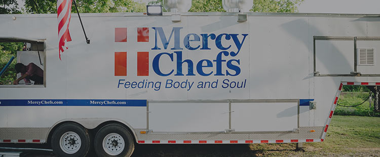 Photo of Mercy Chefs mobile food pantry